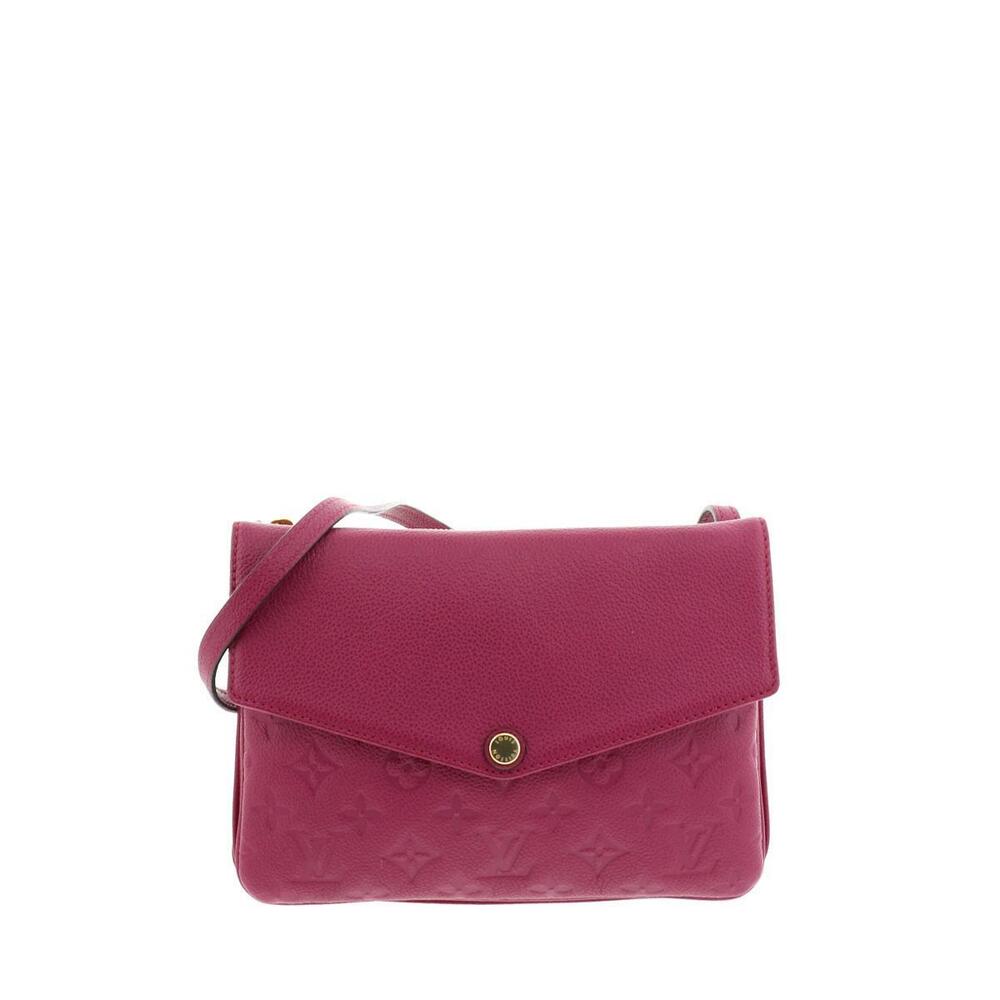 LOUIS VUITTON Twice Bag Shoulder Messenger empreinte Monogram Grape